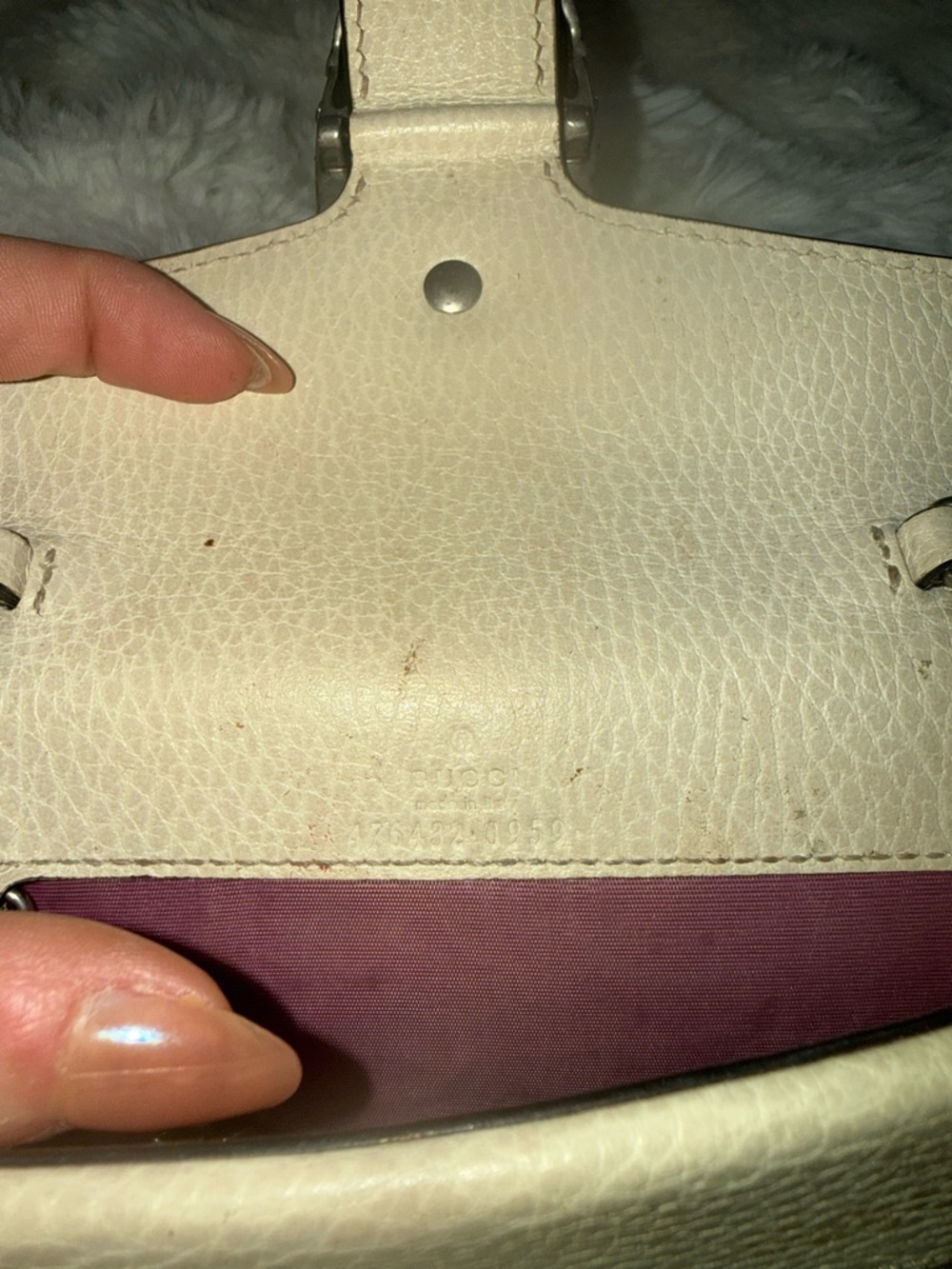 Gucci Beige Textured Leather Dionysus Super Mini Shoulder Bag - Picture 5 of 5